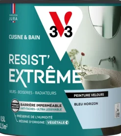 Peinture cuisine et bain Resist Extrême Bleu horiz. Vel 0,5L