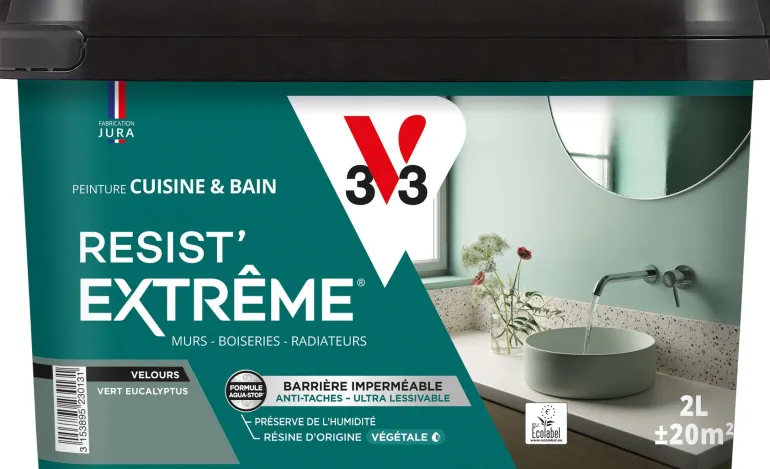 Peinture cuisine et bain Resist Extrême Eucalyptus Vel 2L