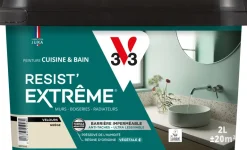 Peinture cuisine et bain Resist Extrême Grège Velours 2L