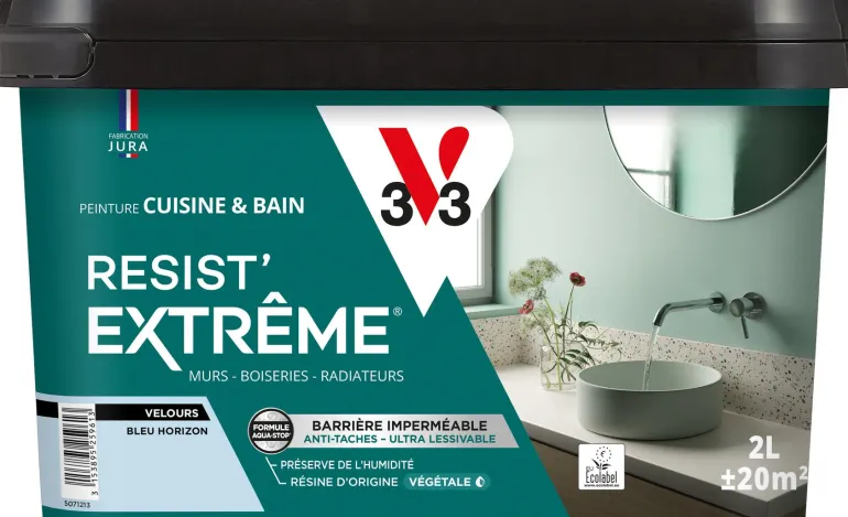 Peinture cuisine et bain Resist Extrême Terre de Si Vel 0,5L