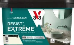 Peinture cuisine et bain Resist Extrême Lin Velours 2L