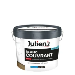 Peinture intérieure Blanc Couvrant mat base white 10L JULIEN