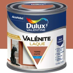 Peinture laque acrylique Valénite terre cuite mat 125ml