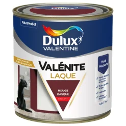 Peinture laque acrylique Valénite Rouge Basque Brill 0,5L
