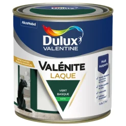 Peinture laque acrylique Valénite Vert Basque Satin 0,5L