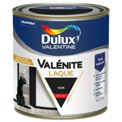 Peinture laque acrylique Valénite Noir Brillant 0,5L