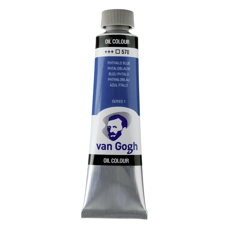 Peinture à l'huile Tube 40 ml Bleu Phtalo (Primaire) 570