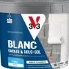 Peinture murs intérieurs garage & sous-sol Blanc Mat 10L V33