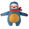Peluche paresseux bleu en tissu recyclé pour chien ANKA