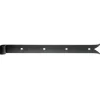 Penture queue de carpe zinguée noire 500/5 Ø14 mm