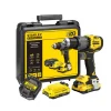 Perceuse-visseuse à percussion + 2 batteries 18V 2Ah STANLEY