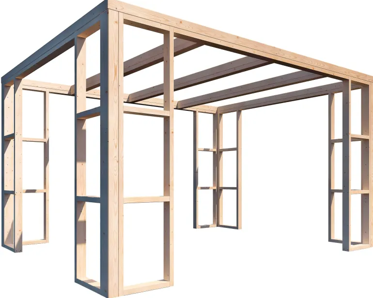 Pergola Ambre 4 x 3 m sans couverture