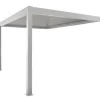 Pergola bioclimatique Zéphir adossée 3x4m blanc