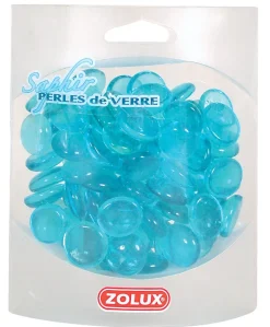 Perles de verre décoration aquarium saphir 410g
