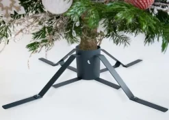 Pied de sapin en fer plat Anthracite Ø 13 cm