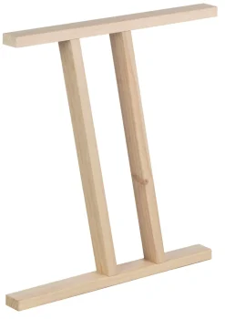 Pied de table 75x64x5,8 cm en pin massif - 4 positions