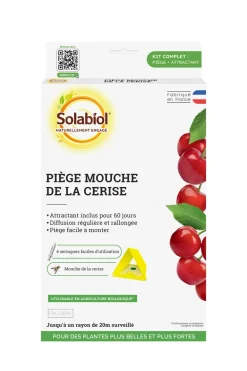 Piège à phéromone contre la mouche de la cerise (2 plaques)