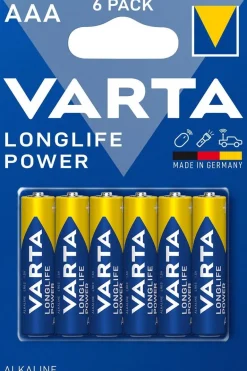 Pile alcaline Longlife Power AAA (x6) VARTA