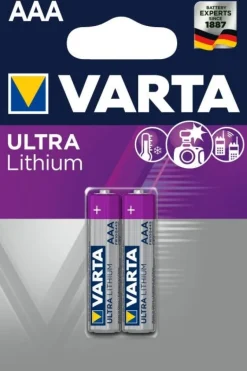 Piles AAA lithium (x2) VARTA