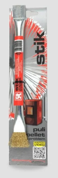 Pinceau acier pour poêle à pellet