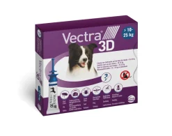 Pipette antiparasitaire chien M 10 à 25 kg (x3) VECTRA 3D