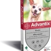 Pipettes antiparasitaire pour chien 1,5/4kg (x4) Adventix