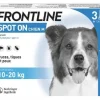 Pipette Spot pour chien M de 10 à 20kg (x3) FRONTLINE
