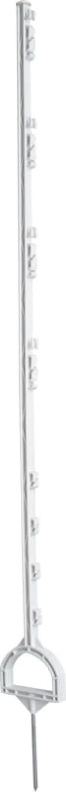 Piquet étrier plastique blanc 1,55 m (clôture 1,30 m) (x10)