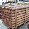 Piquet appointé chanfreiné Ø12cm 2,20m traité sels marron