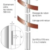 Piquet PVC PIKED® 2 rubans 1,37m (x20)