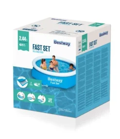 Piscine hors sol ronde Fast Set Ø 244 x 61 cm BESTWAY