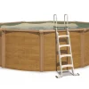 Piscine métal hors sol aspect bois OSMOSE 3,95 x 1,32 m