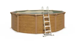 Piscine métal hors sol aspect bois OSMOSE 3,95 x 1,32 m