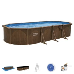 Piscine hors sol ovale Hydrium 730x360x130cm 27090L