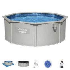 Piscine hors sol ronde Hydrium Ø360x120 cm 10990L