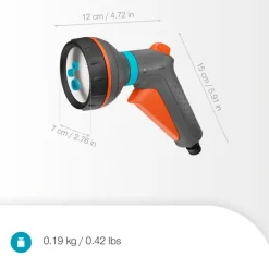 Pistolet d’arrosage multi-applications 4 jets GARDENA