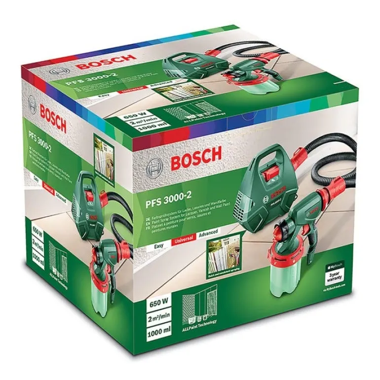 Pistolet à peinture PFS 3000-2 650W tuyau 2m BOSCH