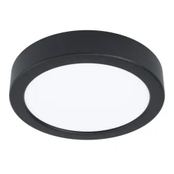 Plafonnier Fueva 5 led 11W 1350 lm 400k Ø16 cm noir