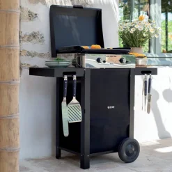 Plancha gaz Combo initial 50 inox 2 brûleurs