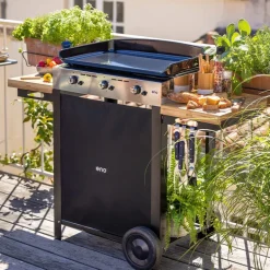 Plancha gaz Combo initial 65 inox 3 brûleurs