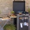 Plancha gaz sur chariot Combo Fusion 60 Gris Cargo
