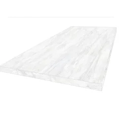 Plan de travail CPL 120 x 64 cm marbre blanc