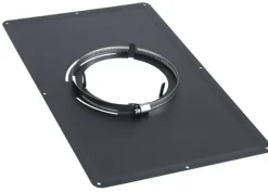 Plaque de propreté 300 x 500 noire Ø150/153mm