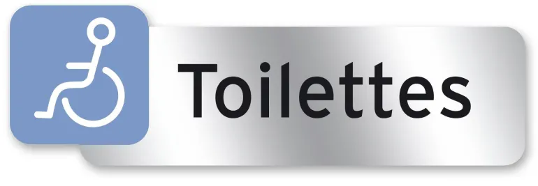 Plaque signalétique "Toilettes pour PMR" CHAPUIS