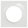 Plaque de finition Odace Styl blanche 1 poste SCHNEIDER