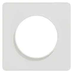 Plaque de finition Odace Touch blanche 1 poste SCHNEIDER