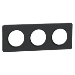 Plaque de finition Odace Touch 2 postes anthracite 71mm