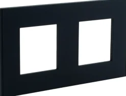Plaque de finition Unica Déco anthracite 3 postes SCHNEIDER