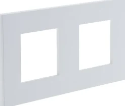 Plaque de finition Unica Déco blanche 2 postes SCHNEIDER
