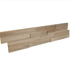 Plaquette de parement mural en bois hêtre 1,02m2-Prix au m²